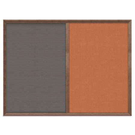 United Visual Products Slim Style Indoor Enclosed Corkboard, 12", UV500SC-BRONZE-BLACK UV500SC-BRONZE-BLACK